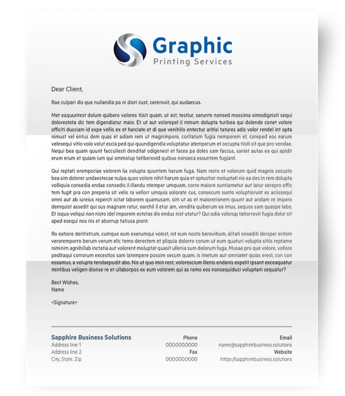 GPS Form Letter